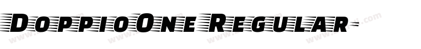 DoppioOne Regular字体转换 DoppioOne Regular字体转换